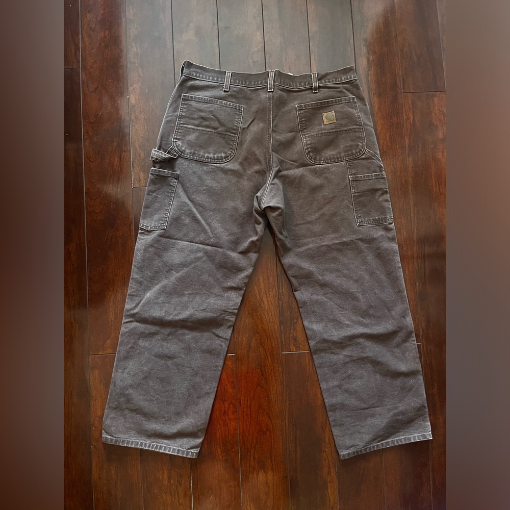 Mocha Brown Vintage Carhartt Dungaree fit Pants sz 38